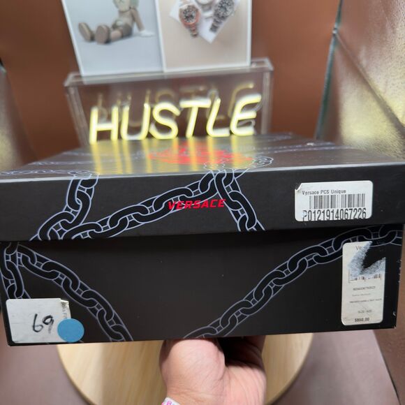 Versace Cross Chainer Blue Multi Men’s Size 42EU/9US - Picture 9 of 12